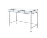 Canine Mirrored and Chrome Finish Writing Desk Model 92975 By ACME Furniture